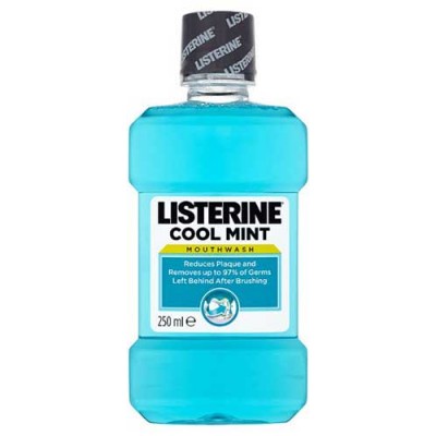 LISTERINE ANTISEPTIC MOUTHWASH, COOL MINT 250ML BOTTLE